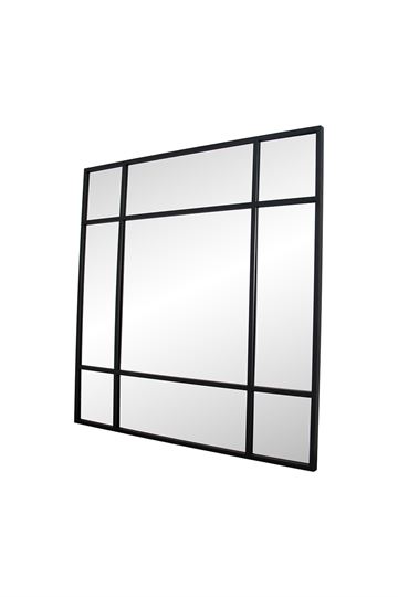 Cetus Spejl - 150x150 cm - Sort